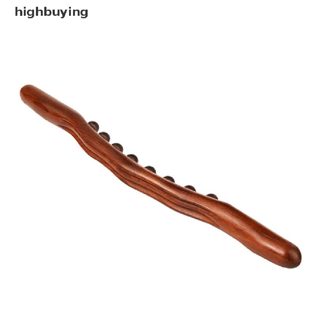 Gậy Mát Xa Lưng 8 Hạt Gỗ Carbon Chuyên Dụng