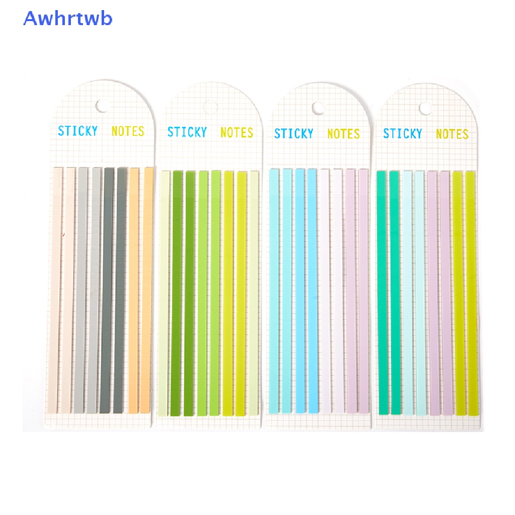 Set 160 Miếng Dán Ghi Chú Màu Macaron Trong Suốt Siêu Mỏng Tiện Dụng Cho Học Sinh / Văn Phòng Mới