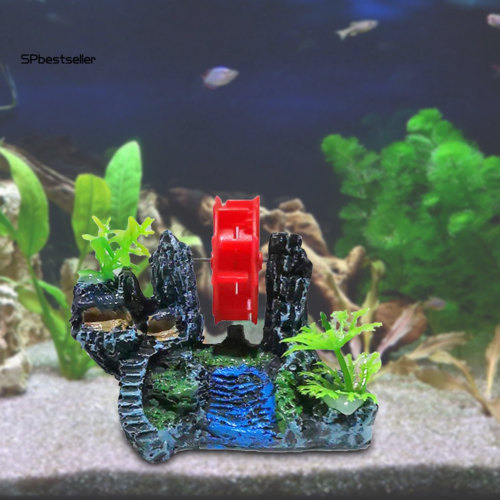 Bánh Xe Nước Bằng Nhựa Resin Trang Trí Bể Cá