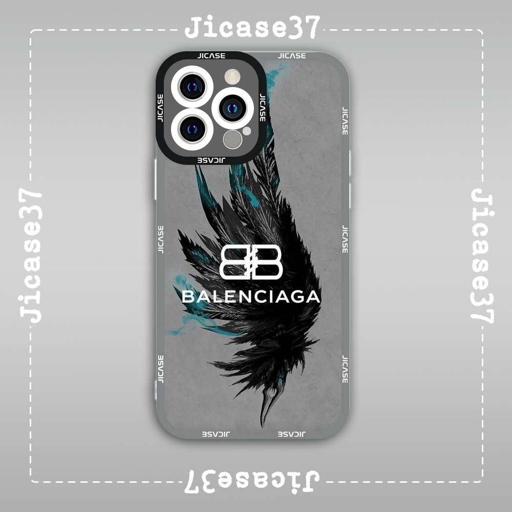 Ốp lưng iphone cạnh vuông Jicase Cánh Thiên Thần Balenciaga