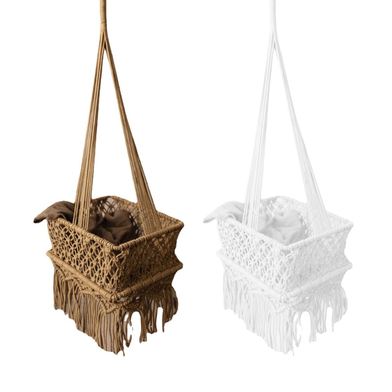 Võng Treo Phong Cách Boho Làm Phụ Kiện Chụp Ảnh Cho Bé Sơ Sinh