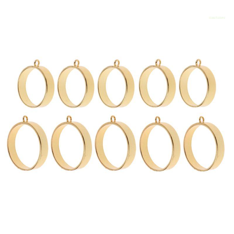 Bộ 5 Mặt Dây Chuyền Làm Móc Khóa / Đồ Trang Sức Bằng Nhựa Resin DIY