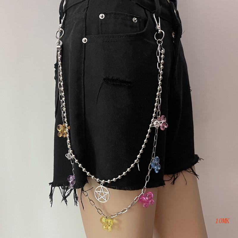 Xiangbao Ví Dây Xích Dày Phong Cách Punk Hip Hop Cho Nữ