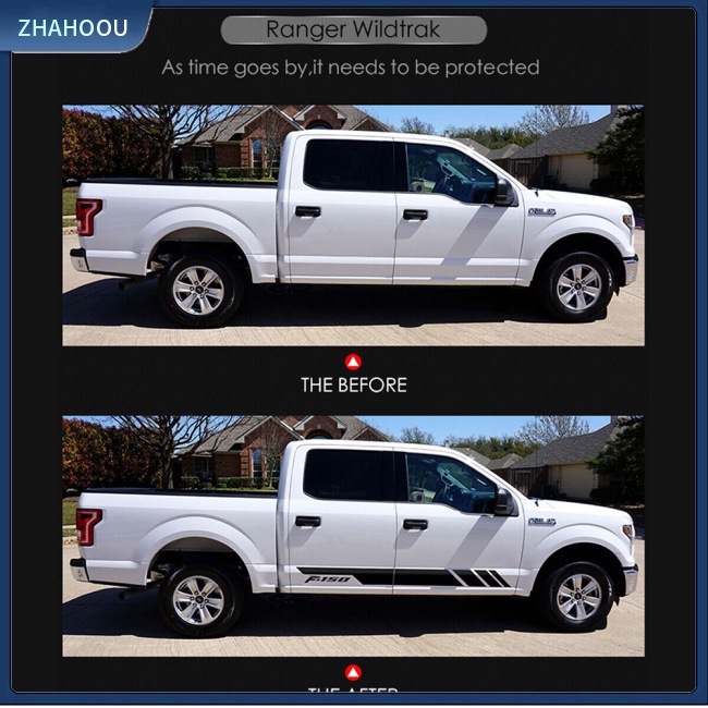 ☃Nhà Cửa☃ Miếng Dán Trang Trí Cửa Xe Hơi Ford Raptor F-150 Bằng Chất Liệu Vinyl