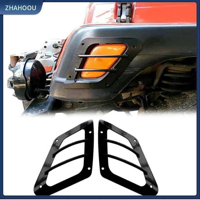 ☃Phụ Kiện Trang Trí Nhà Cửa Kiểu Dáng Dễ Thương Xinh Xắn☃ Bộ 2 Khung Bảo Vệ Đèn Xe Cho Wrangler Tj 97-06