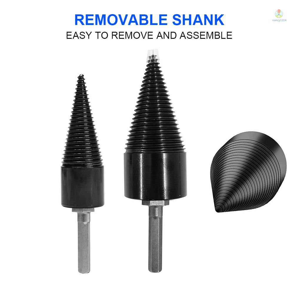 Mũi Khoan Gỗ Hình Nón 42mm Kèm 3 Trục Có Thể Tháo Rời (Tròn, Vuông, Lục Giác)