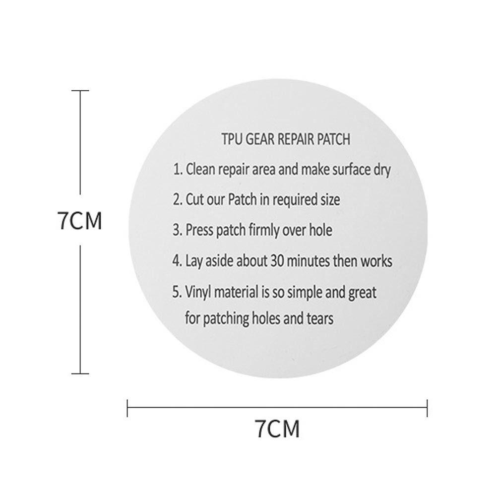 .Bộ 10 Miếng Dán Đệm Khí Hình Tròn Bằng Nilon Dùng Sửa Chữa Áo Khoác Ngoài Trời