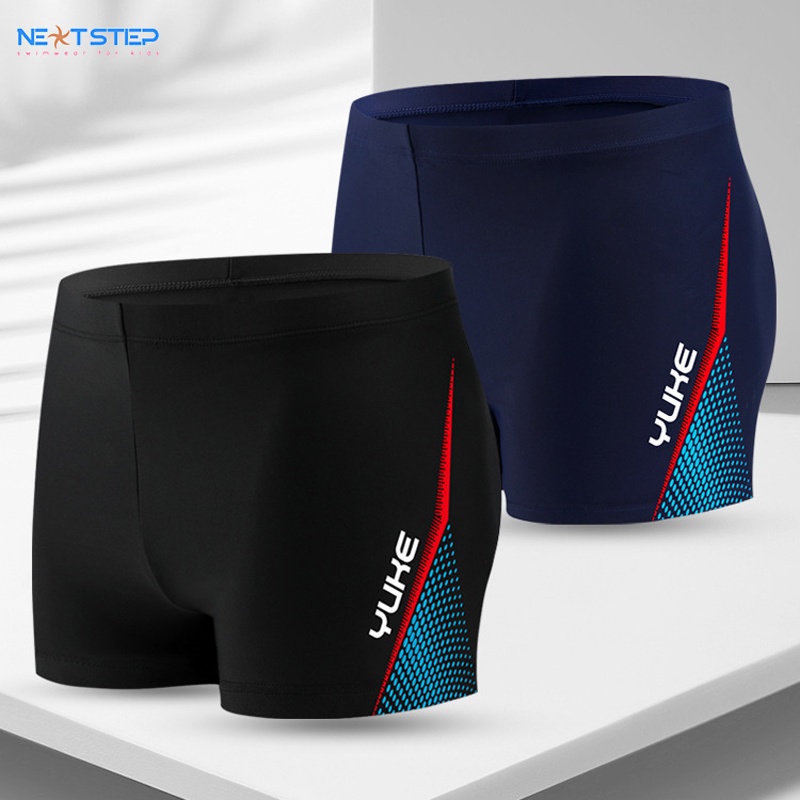 Quần bơi nam - bé trai lớn, hiệu YUKE chất vải co giãn 4 chiều, phong cách thể thao năng động có size từ 40kg đến 65 kg