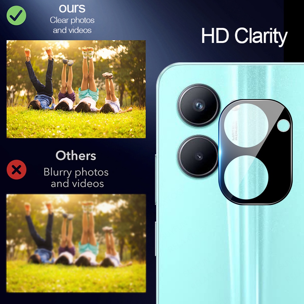 3DLB For Oppo Realme C55 C33 C35 C31 9i 9 10 Pro Plus 3D Curved Tempered Glass Rear Camera Back Lens Protect Cap ProtectIve film