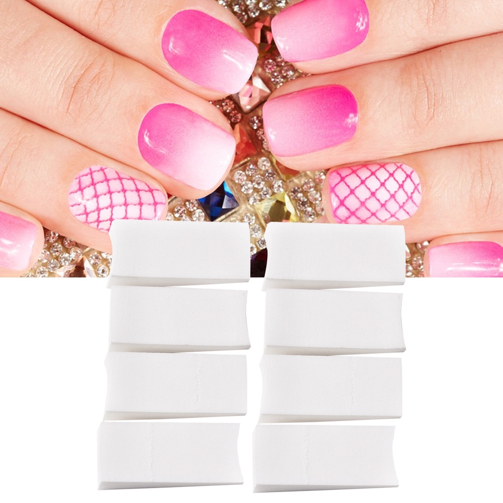 Set 8 Mút Xốp Mềm Mini Màu Gradient Dùng Để Trang Trí Móng Nghệ Thuật