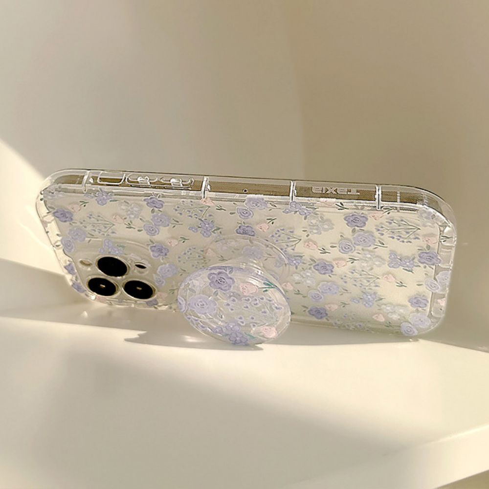 Ốp Điện Thoại TPU Mềm Trong Suốt Họa Tiết Hoa Nhỏ Có Túi Khí Chống Rơi Cho IPhone 11 12 13 14 Pro Max
