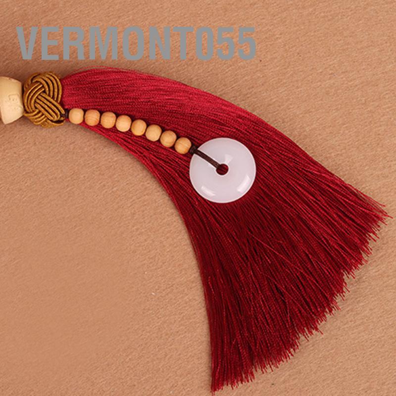 Vermont055 Xe Ô Tô Mặt Dây Chuyền Trang Trí Chạm Khắc Hoa Sen Gương Chiếu Hậu Treo Vật Kiểu Dáng Phụ Kiện May Mắn