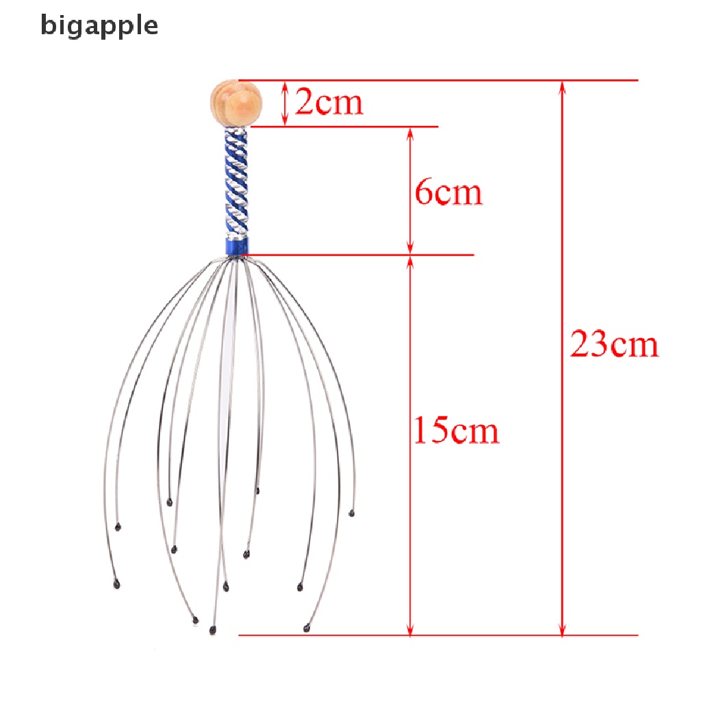Bigapple Bộ 2 Dụng Cụ Mát Xa Thư Giãn Hình Bạch Tuộc Cho Cổ / Eo / Cổ / Chăm Sóc Sức Khỏe RDG