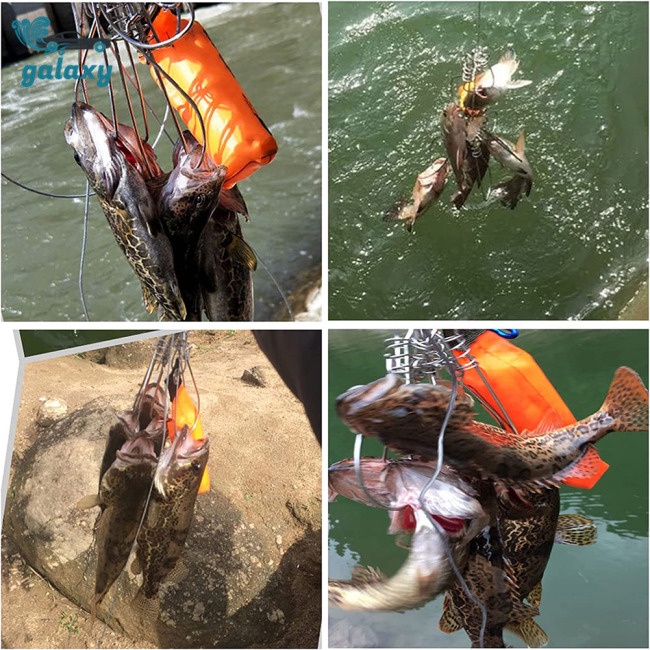 Galaxy Móc Khóa Lưỡi Câu Cá Bằng Thép Không Gỉ