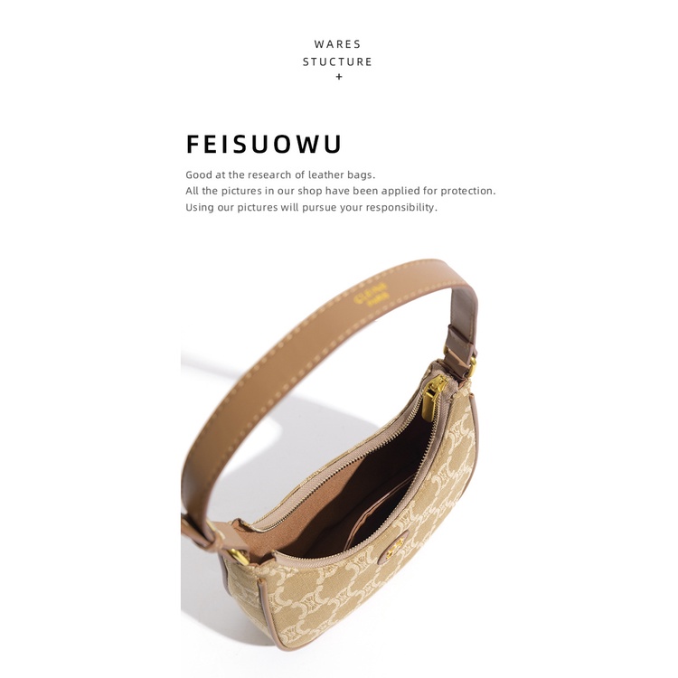 Túi Xách Kẹp Nách / Đeo Vai / Đeo Dưới Cánh Tay Hình Bán Nguyệt Thiết Kế Hàn Quốc Cho Nữ