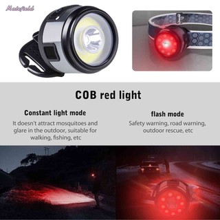 Đèn led cob 800mah mini có kẹp gắn mũ lưỡi trai