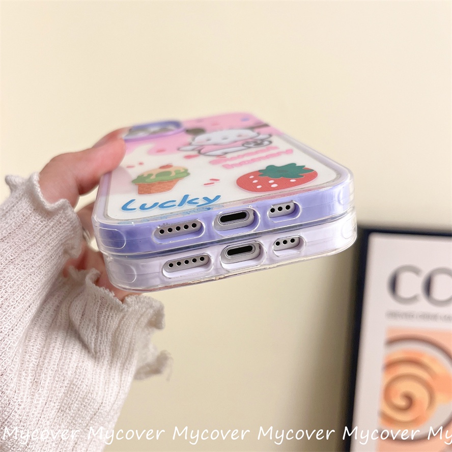 Ốp Điện Thoại Silicon Mềm Hình Cún Hoạt Họa Cho iPhone 14 13 12 11 Pro Max X XR Xs Max 6 7 8 Plus