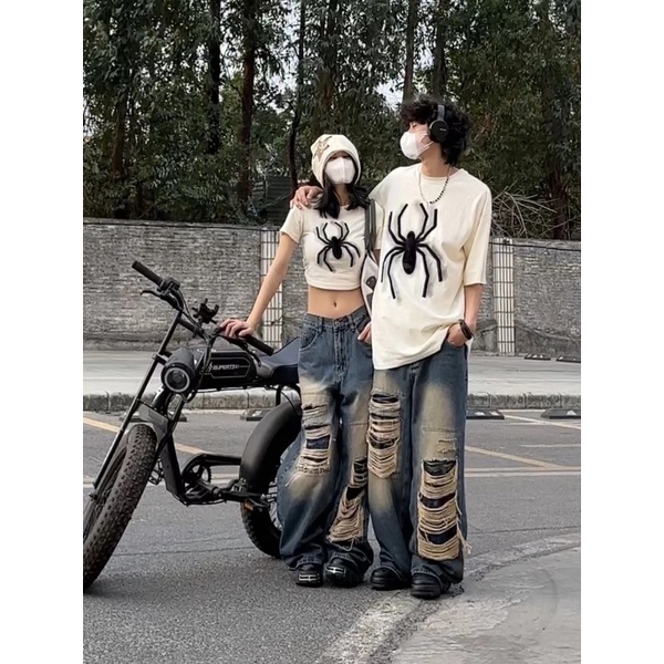 Áo thun ZWQFP cotton cổ tròn ngắn tay dáng rộng thời trang mùa hè dành cho nam và nữ