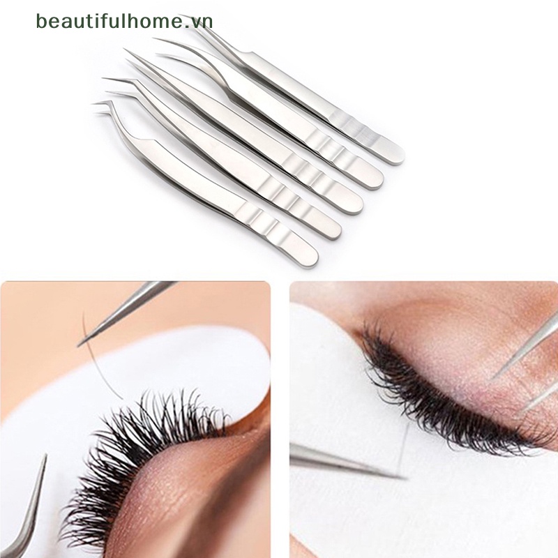 1 Nhíp Đầu Cong / Thẳng / Nhíp Làm Đẹp Lông Mi / Lông Mày Chuyên Dụng