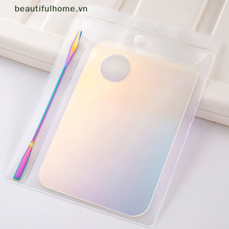 Bảng Trộn Màu Đánh Bóng Móng Tay Bằng Thép Không Gỉ