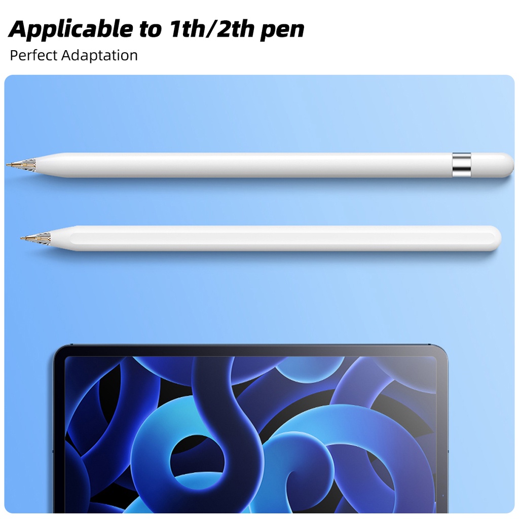 Ngòi thay thế FONKEN trong suốt độ nhạy cao thích hợp cho Apple Pencil 1/2