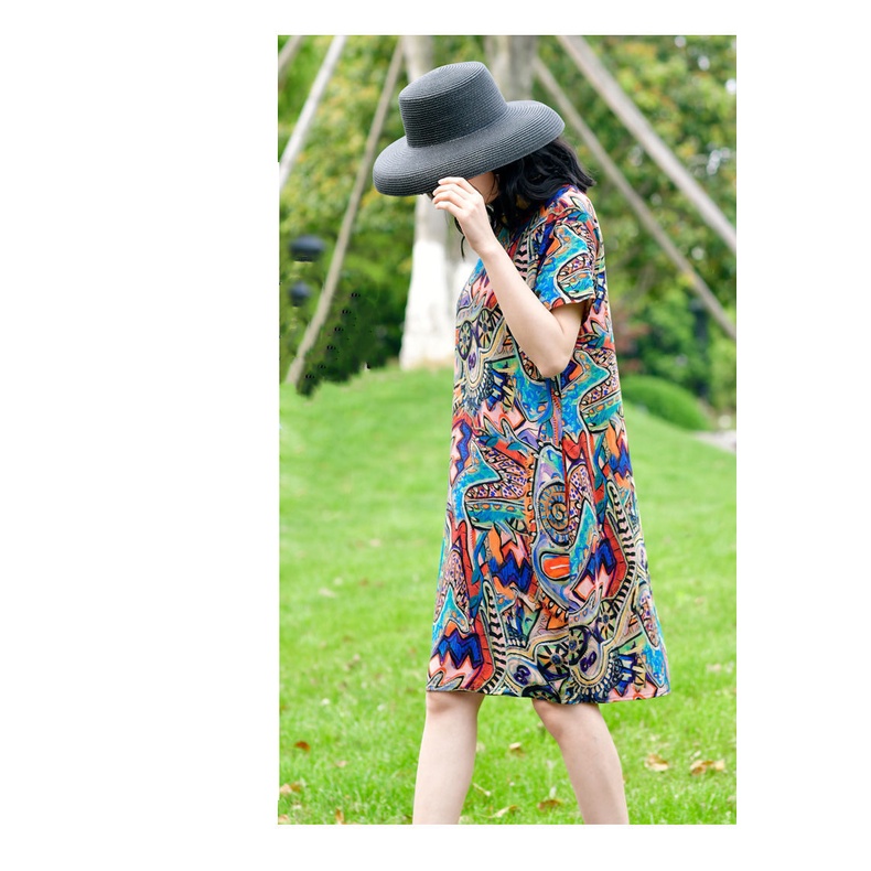 Đầm DàI In Hoa ThờI Trang Cho Nữ