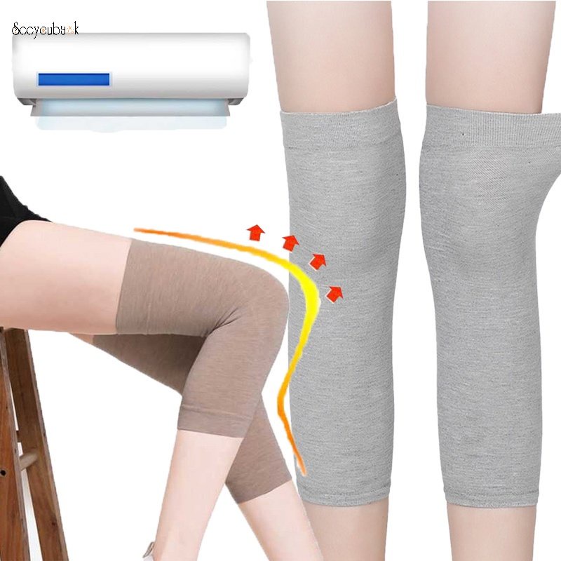 Vớ Giữ Ấm Đầu Gối Mềm Mại Thoải Mái Thoáng Khí Chống Lạnh Giảm Đau Co Giãn Dành Cho Nam Nữ