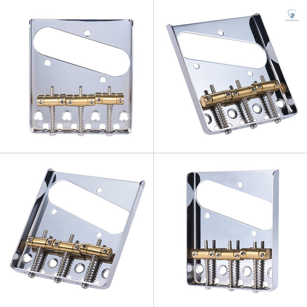 Cầu Ngựa Gạt Tàn Bằng Đồng Thau Mạ Chrome Thay Thế Cho Đàn Guitar Điện F TL Kèm Ốc Vít Cờ Lê