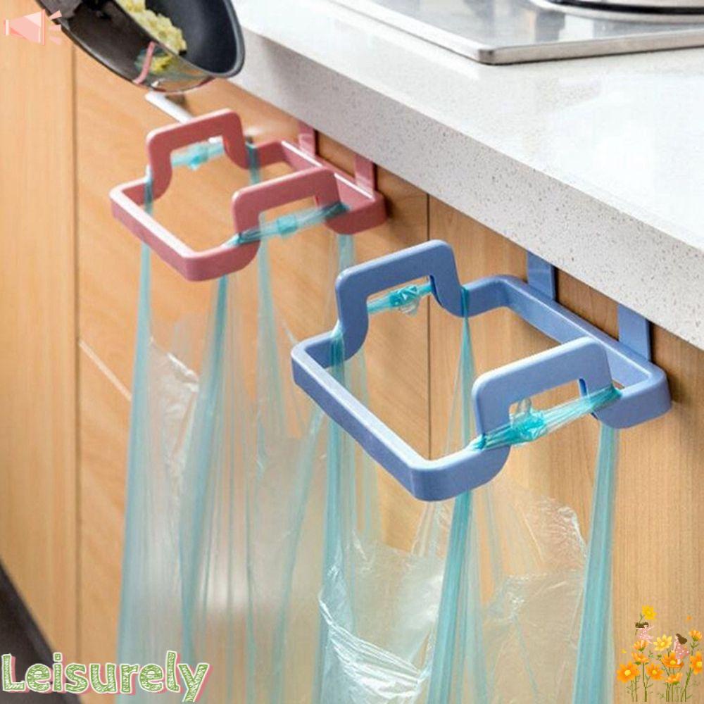 Giá treo túi rác gắn tủ đa năng bằng nhựa nhiều màu kích thước 18x13.5cm