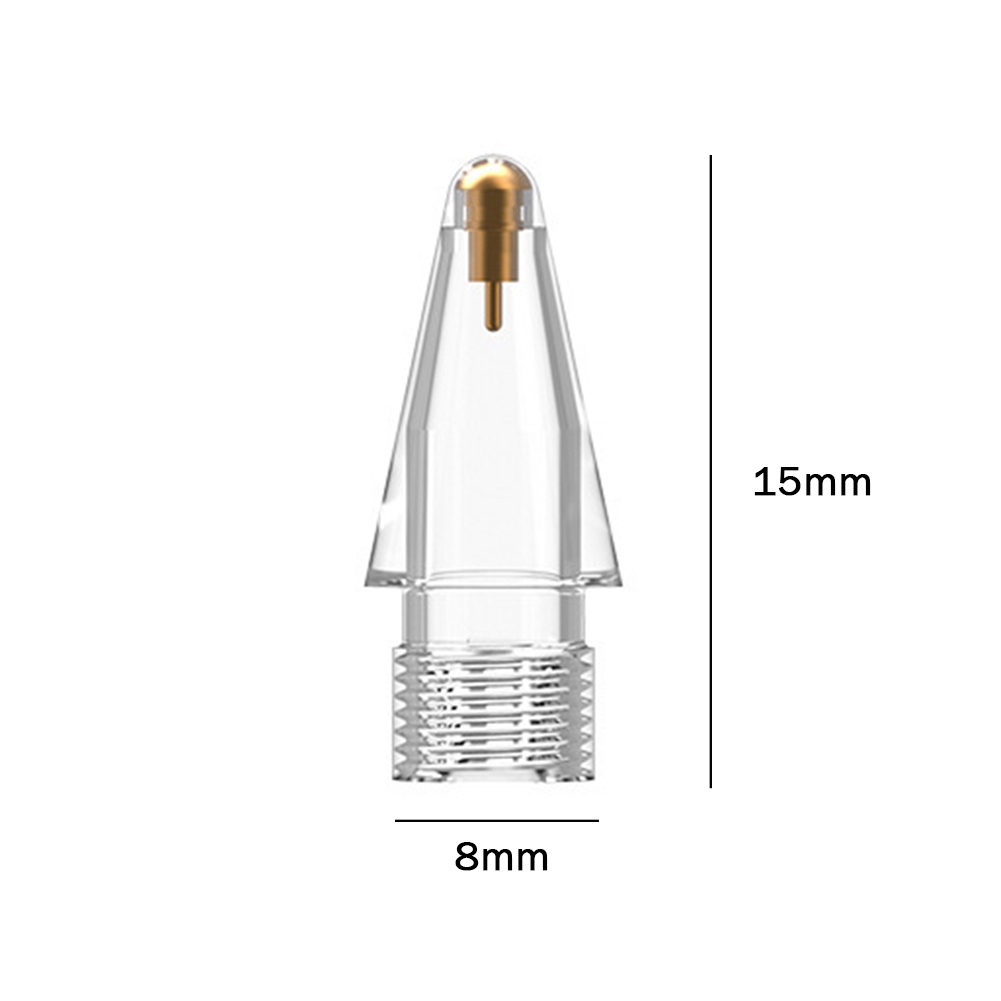 Đầu Bút Cảm Ứng Stylus Apple Pencil 1 / 2 Ipad 002 Bằng ABS Trong Suốt