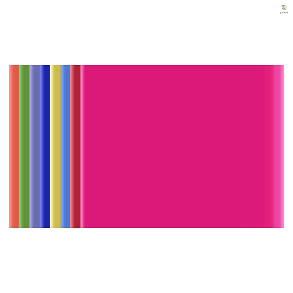 Set 8 Tấm Lọc Ánh Sáng Trong Suốt 50 * 40cm / 20 * 16in Bằng Nhựa Cho Đèn LED Studio