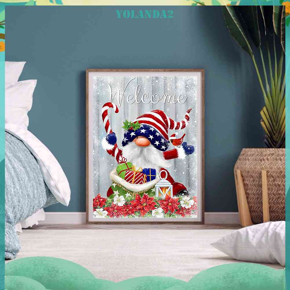 Tranh Đính Đá Kim Cương Toàn Bộ 5D DIY Hình Vẽ Giáng Sinh