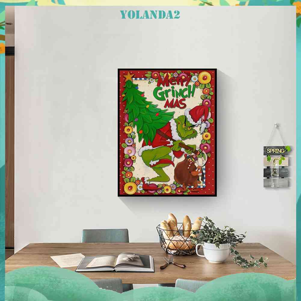 Tranh Đính Đá Kim Cương Toàn Bộ 5D DIY Chủ Đề Giáng Sinh