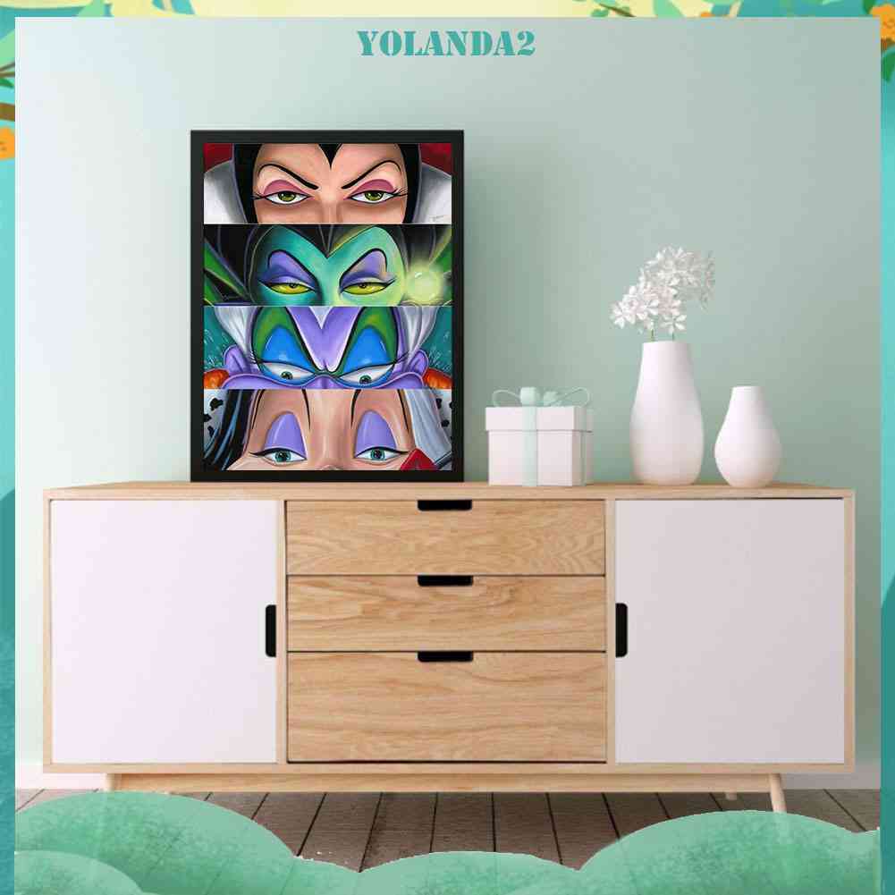 Bộ Tranh Đính Đá Tự Làm 30x40cm 24 Màu Hình Biệt Thự Disney