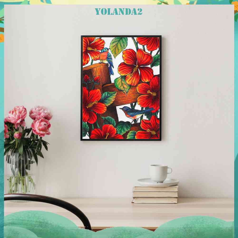 Tranh Đính Đá Kim Cương Toàn Bộ Hình Chim Chóc DIY