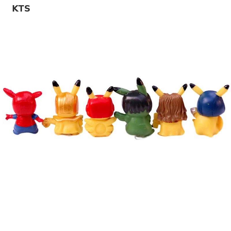 Set 6 Mô Hình Nhân Vật Phim Hoạt Hình Pokemon