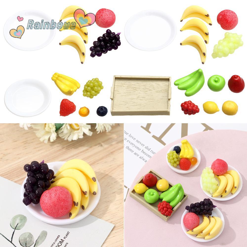 1 Bộ Khay Đựng Trái Cây Trang Trí Nhà Búp Bê