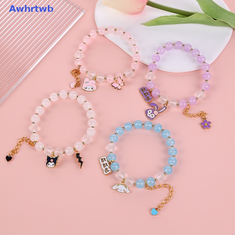 Vòng Tay Dây Buộc Tóc Cặp Đôi Họa Tiết Hoạt Hình Kuromi Hellokitty Mymelody Cinnamoroll Dễ Thương Làm Quà Tặng Cho Học Sinh Nữ