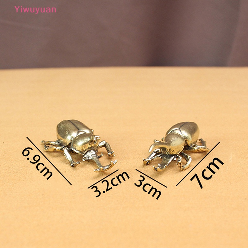 < Yiwuyuan > Đồ trang trí Bọ Cánh Cứng Bằng Đồng Nhỏ Để Bàn Trang Trí Nhà Cửa