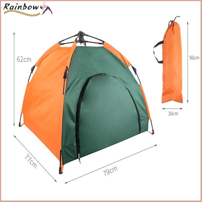 Lều Chống Mưa Nắng Có Dây Kéo Cỡ Lớn Thoải Mái Cho Thú Cưng