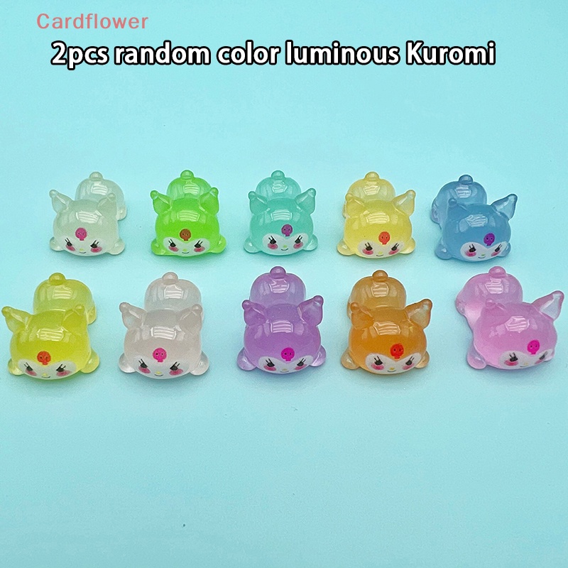Bộ 2 Tượng Kuromi Bằng Nhựa Phát Quang Dễ Thương Mới