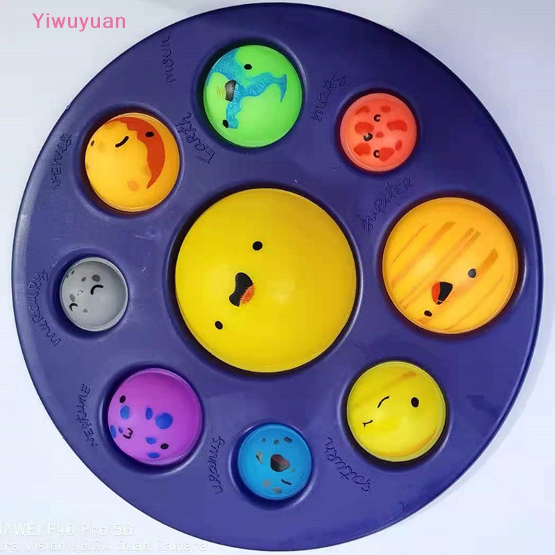< Yiwuyuan > Tám Hành Tinh Đơn Giản Dimple Popset Đồ Chơi Giảm Căng Thẳng Mới