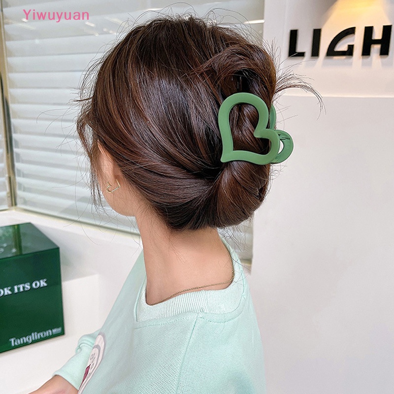 < Yiwuyuan > Kẹp Tóc Cá Mập Cỡ Vừa Thanh Lịch Khí Chất Hàn Quốc Mới