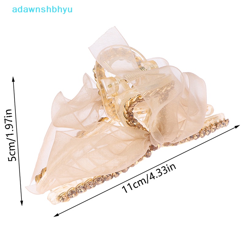 Kẹp Tóc Hình Nơ / Cá Mập Đính Ruy Băng Vải Lưới Dễ Thương Cho Bé Gái