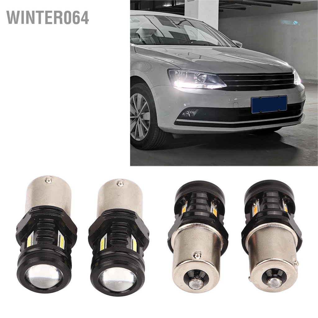 Winter064 2 Bóng Đèn LED 120W 1500LM BA15S 1156 Siêu Sáng 12‑24V Tín Hiệu Đa Năng Ngược Cho Xe SUV Tải RV