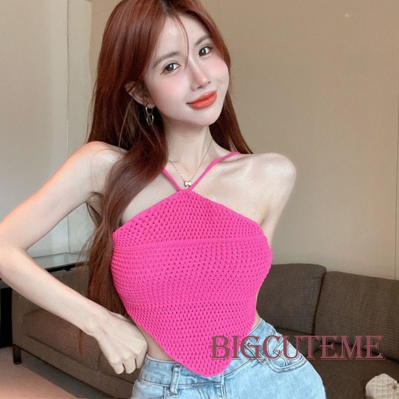 Áo Hai Dây Mini Màu Sắc Thời Trang Mùa Hè Quyến Rũ Cho Nữ