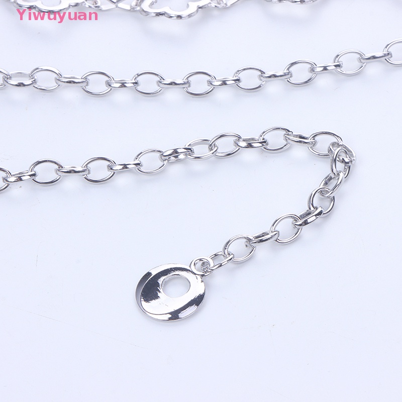 Thắt Lưng Dây Xích Bằng Kim Loại Hình Hoa Thời Trang Cho Nữ
