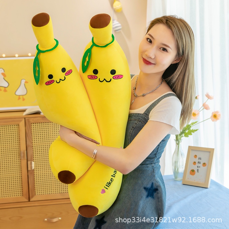 Gối Ôm Hình Quả Chuối Nhồi Bông Ngộ Nghĩnh Đáng Yêu Cho Bé