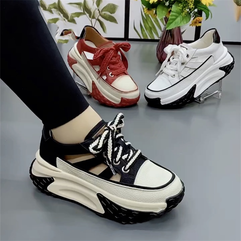 Giày Thể Thao Đế Dày Màu Tương Phản Thoáng Khí Phong Cách Mới Mùa Hè Cổ Điển Hợp Thời Trang Cho Nữ