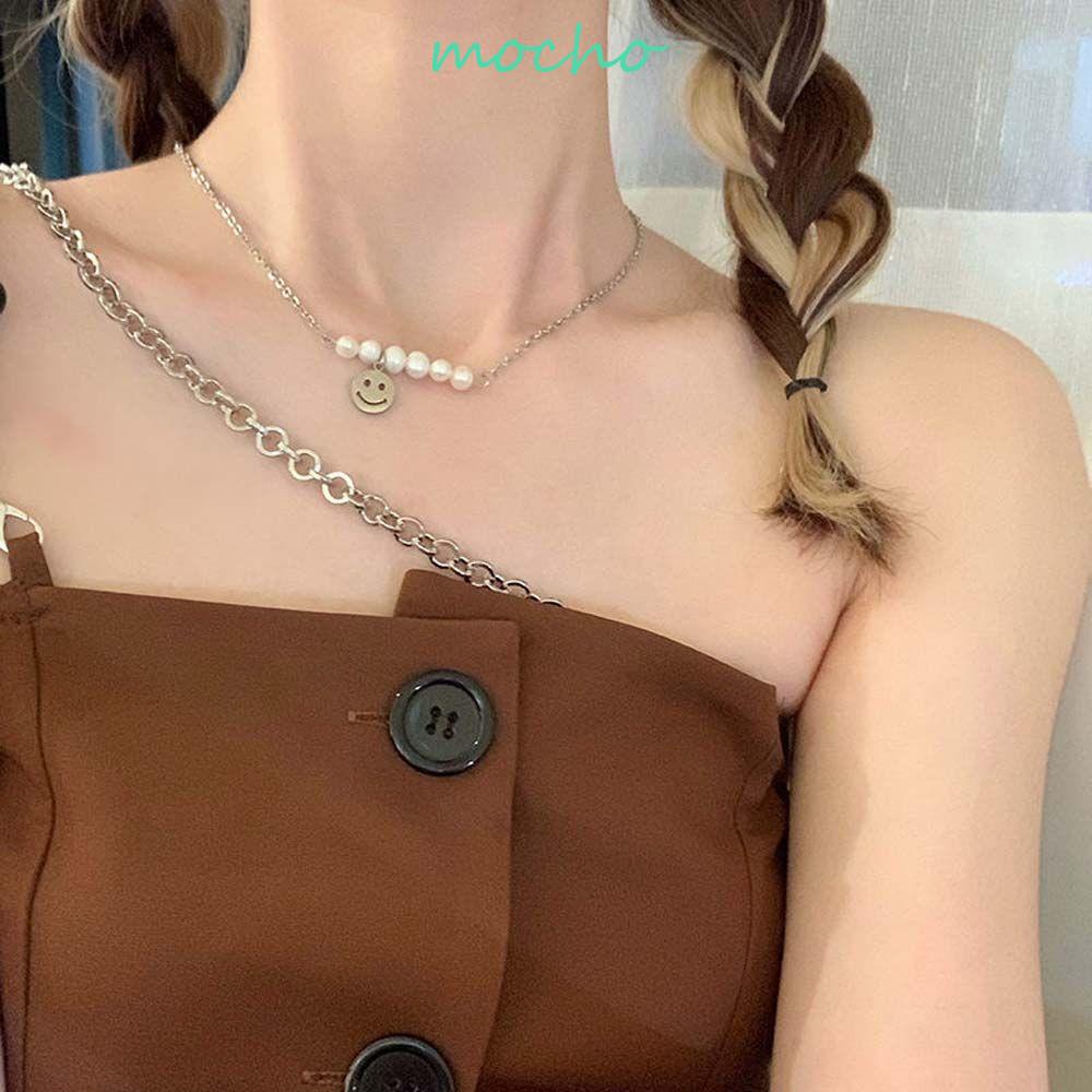 Vòng cổ Choker Mặt Cười Dễ Thương Phong Cách Vintage Thanh Lịch Dành Cho Nữ